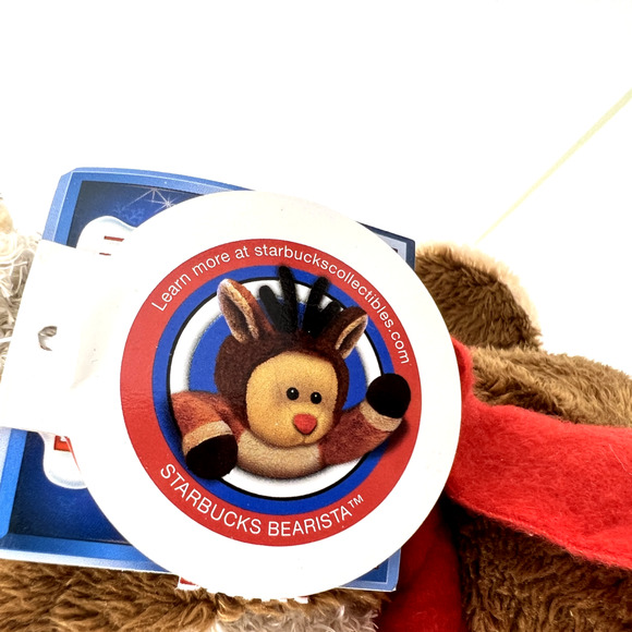 Starbucks 2003 Bearista Bear Reindeer Costume with Scarf - Picture 3 of 8